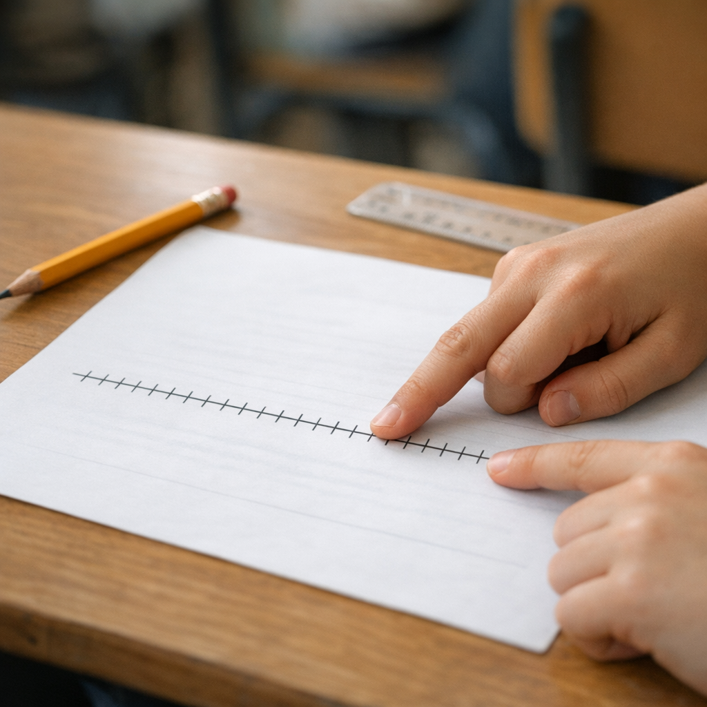 Comment lire l’abscisse d’un point sur une droite graduée en 6e ?