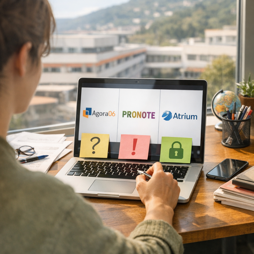 Agora06, Pronote, Atrium : choisir le bon service et résoudre les blocages