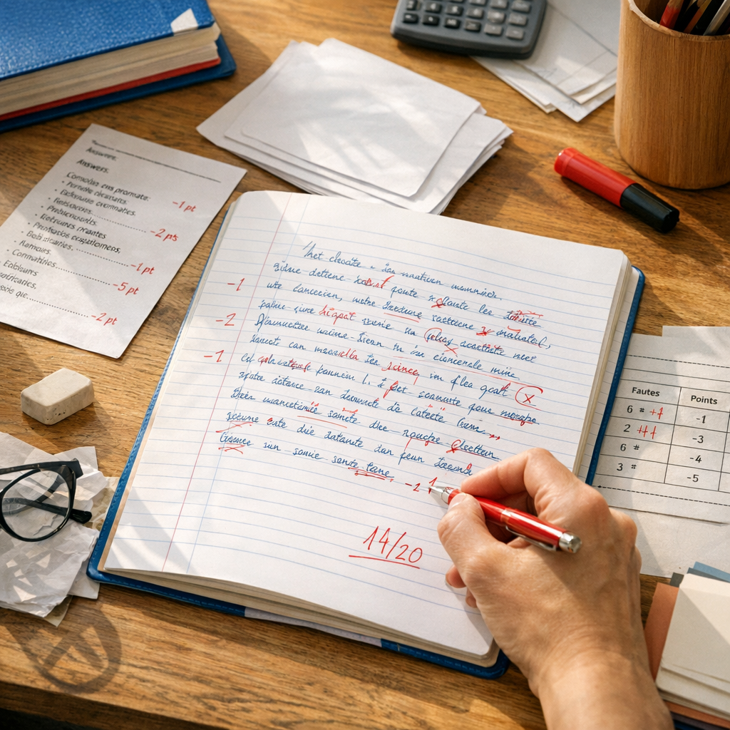 Comment corriger la dictée ?