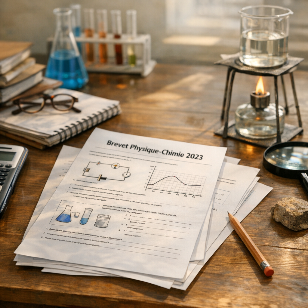 Exercices progressifs brevet physique-chimie 2023 à imprimer