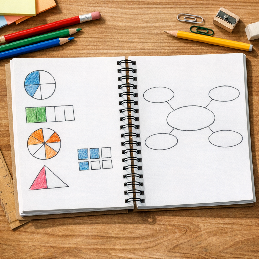 Une Carte mentale sur les fractions en 5e aide à réviser