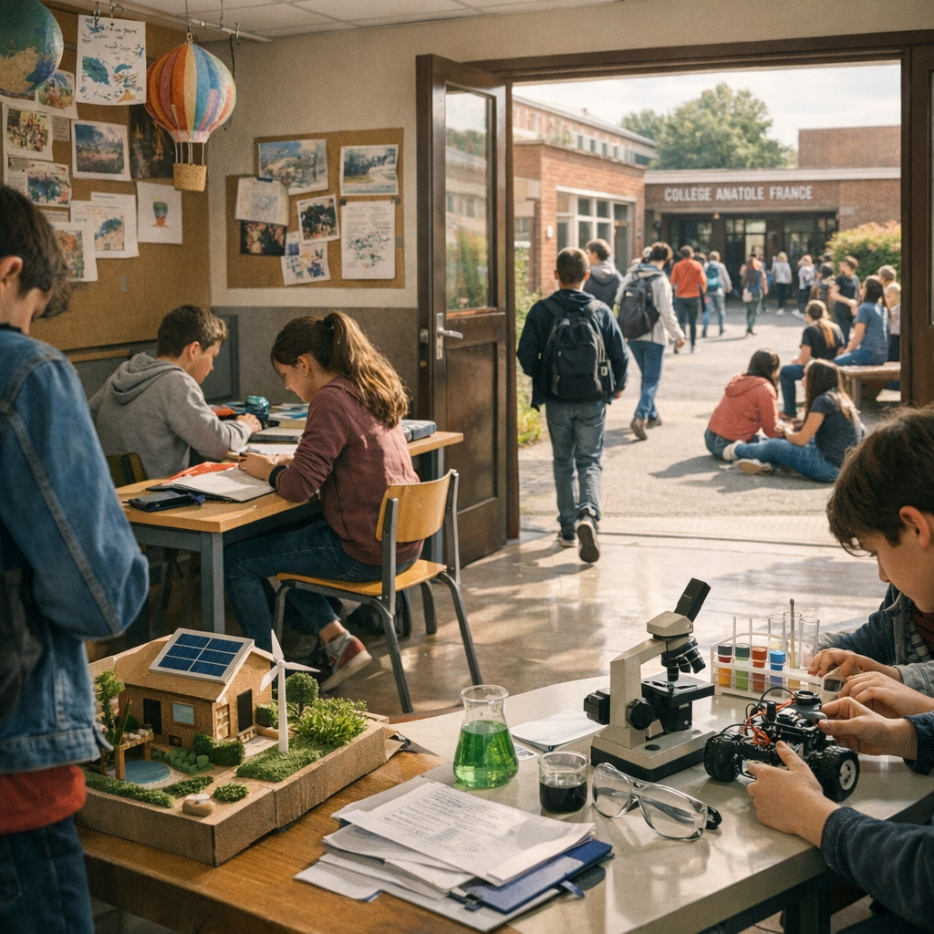 Parcours, projets et vie des élèves au collège Anatole France