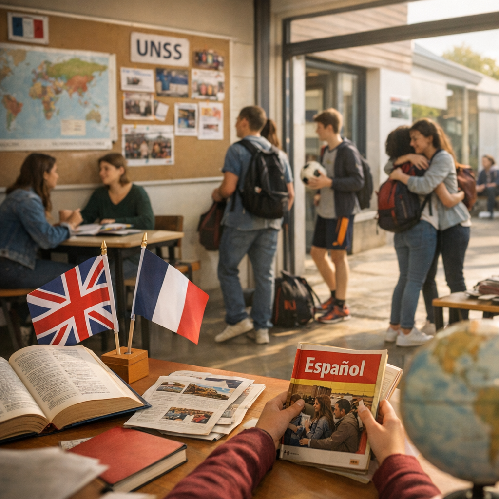 Langues, UNSS, échanges et actualités&nbsp;: lire la vie du collège au-delà de l’annuaire