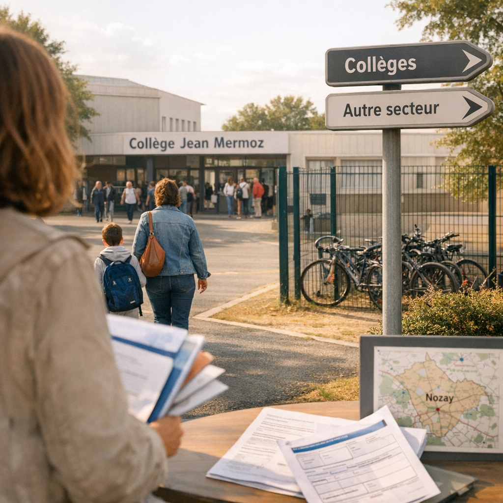 Dérogation, secteur scolaire et choix d’un collège à Nozay