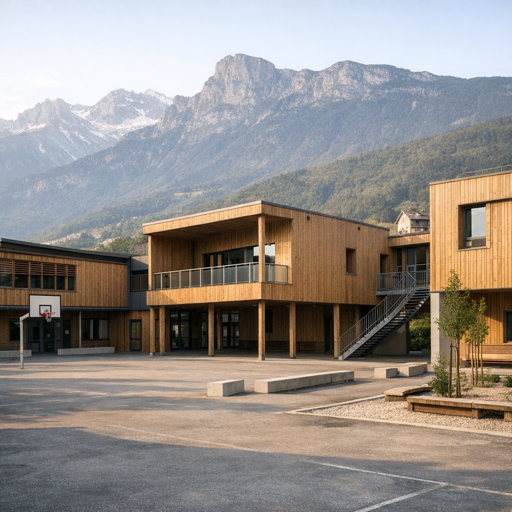 Le Collège Jules Verne de Varces se repère en un coup d’œil