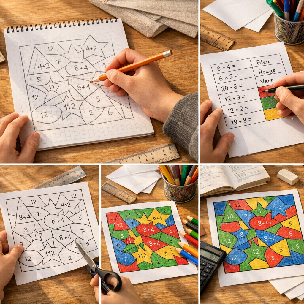 Comment faire un coloriage magique 6eme en 5 étapes