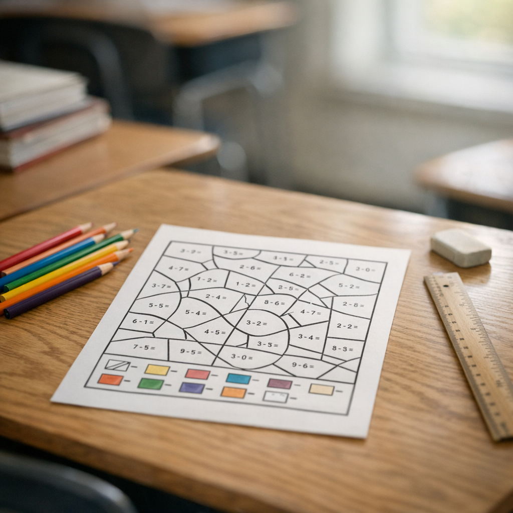 Le Coloriage magique en 6e aide à réviser autrement