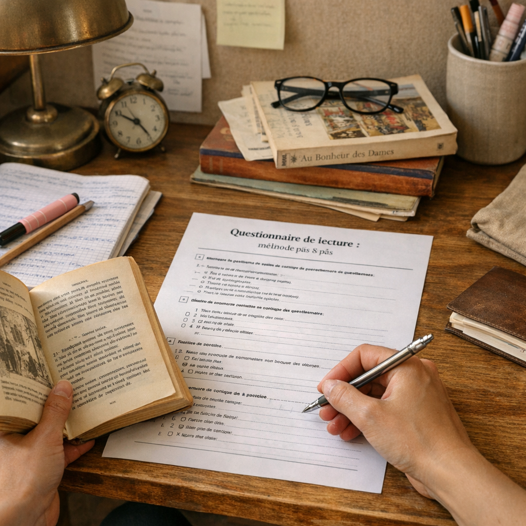 Questionnaire de lecture&nbsp;&nbsp;: méthode pas à pas