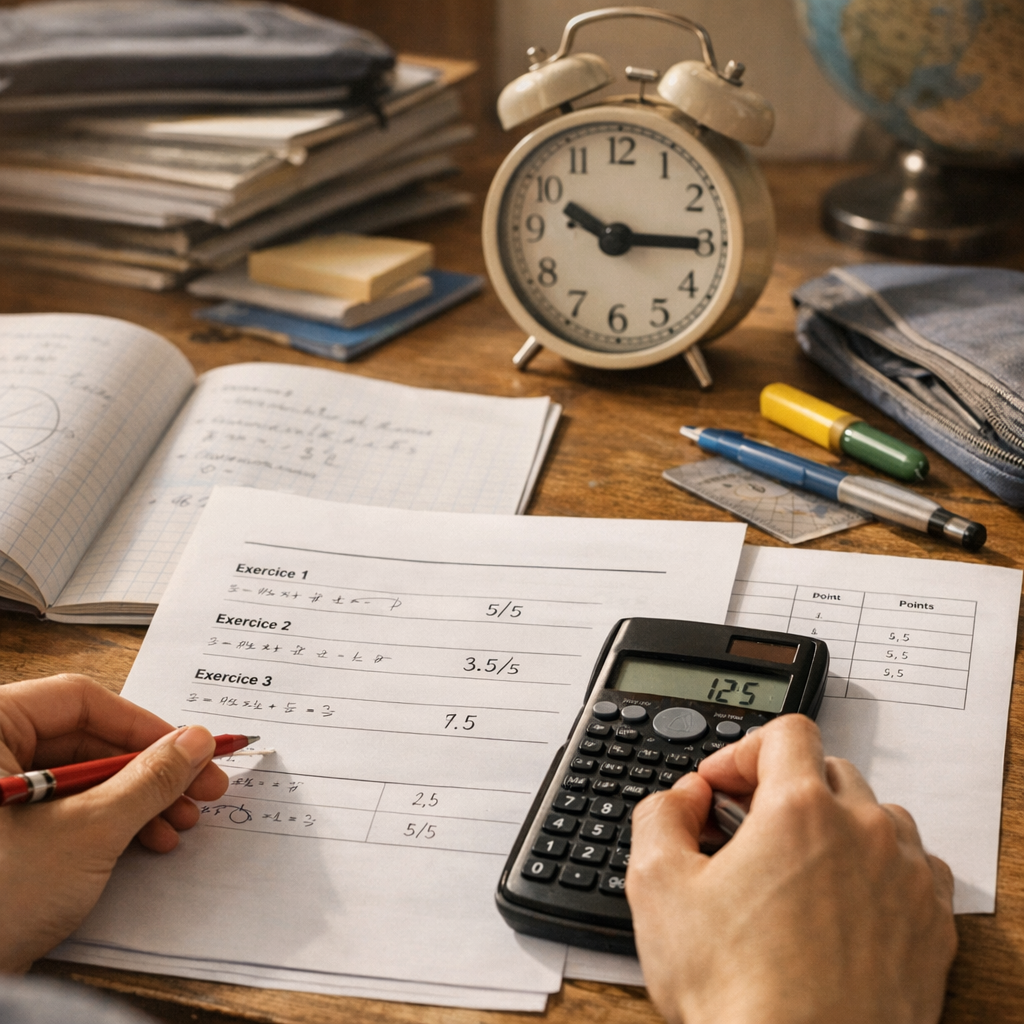 Exercices progressifs : calcule tes points