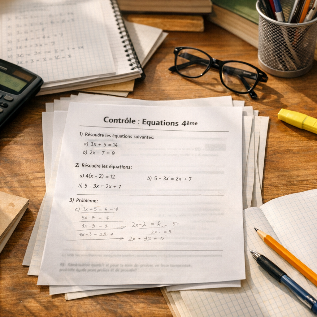 Exercices progressifs du contrôle à imprimer en PDF
