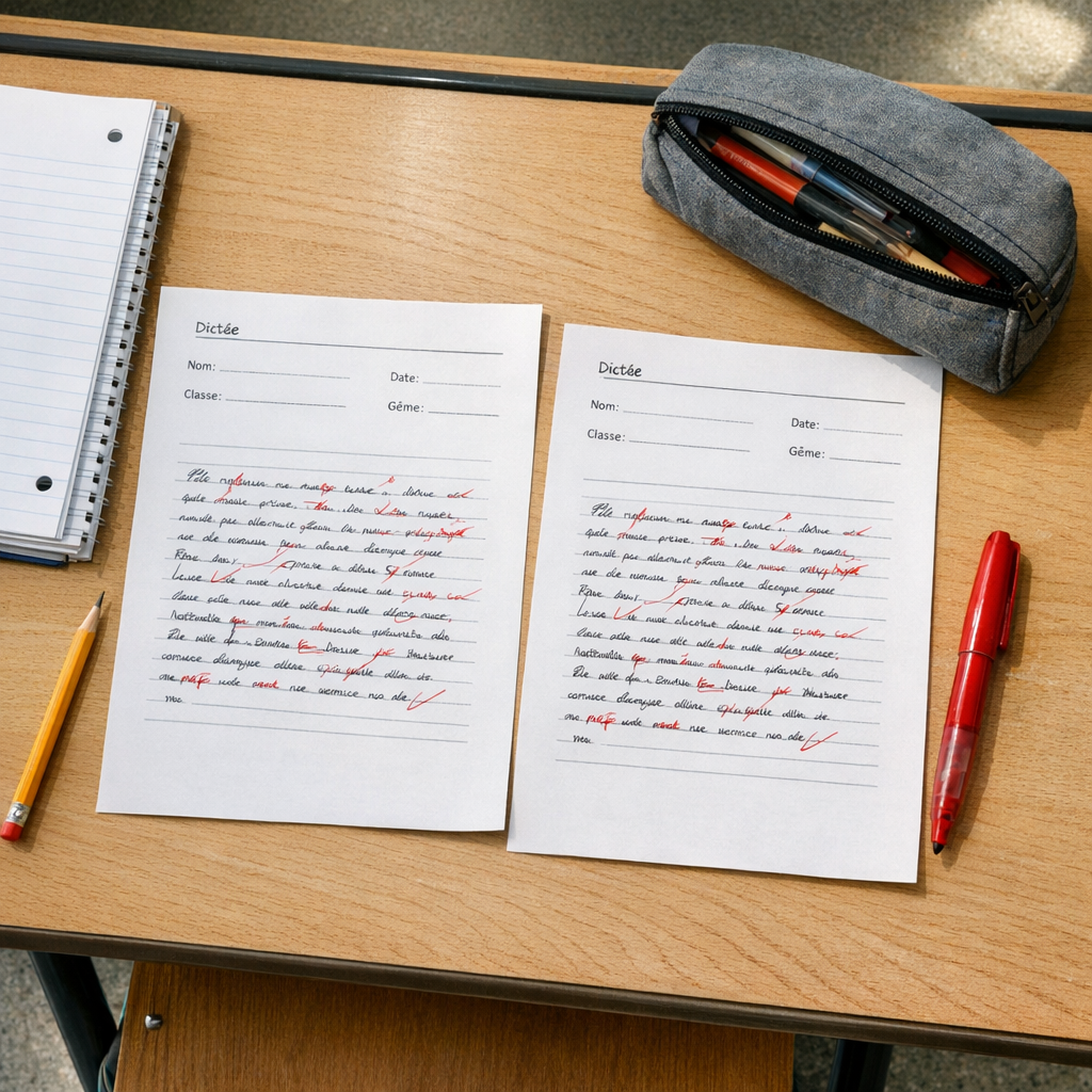 Dictée 6ème à imprimer : textes, corrigés et barème