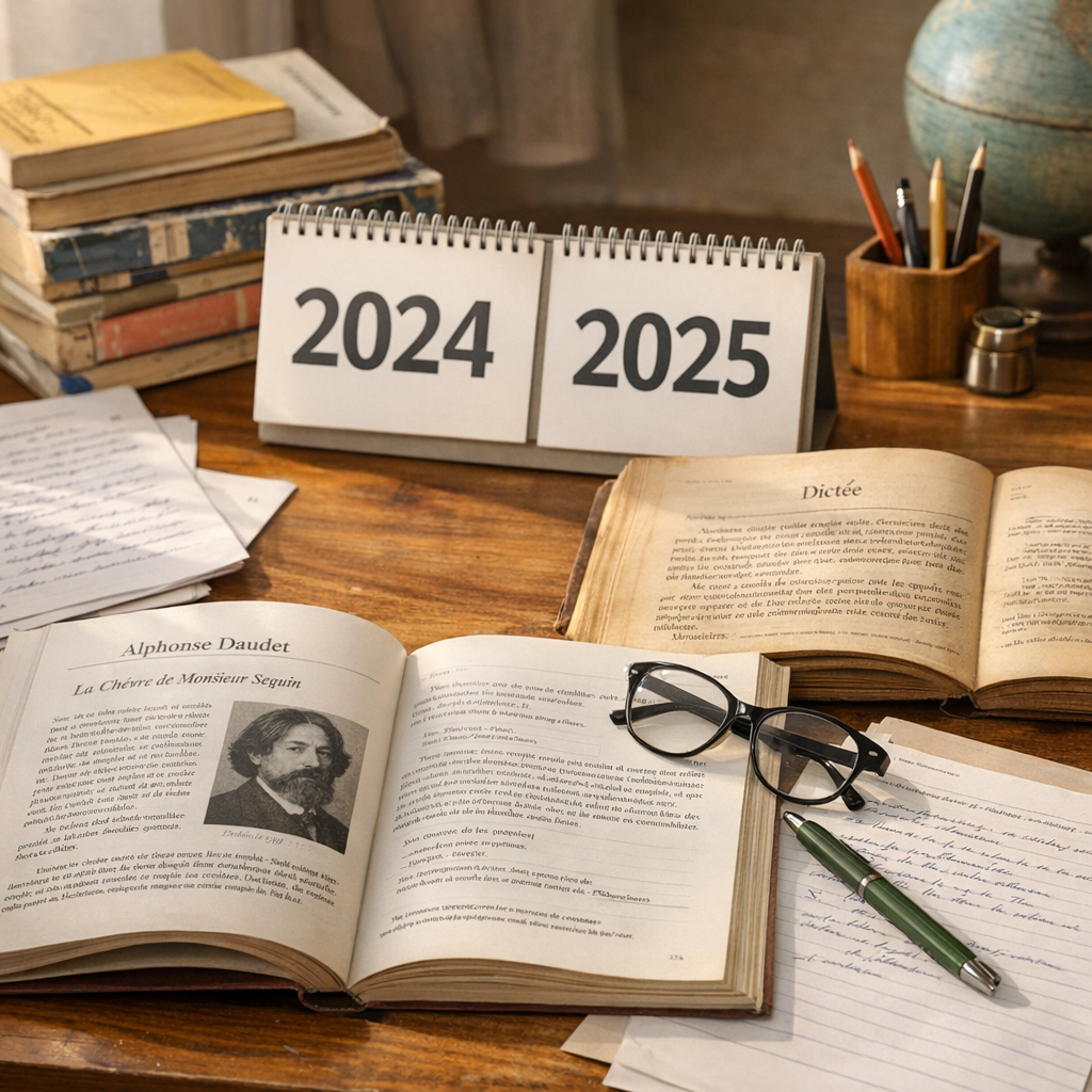 Quels sujets choisir pour s'entraîner&nbsp;: 2024,2025, Alphonse Daudet et textes de manuels