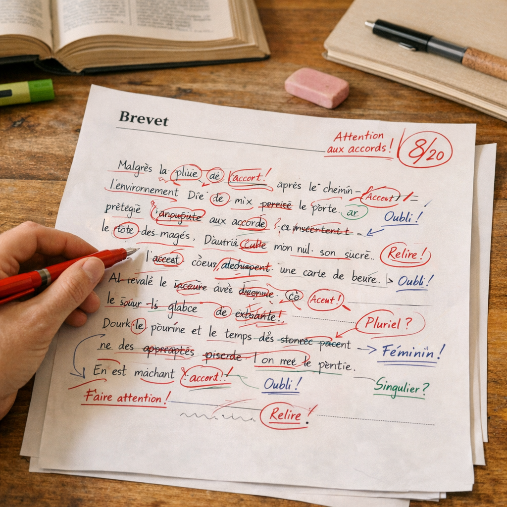 Un extrait de brevet entièrement annoté&nbsp;: la relecture qui sauve des points