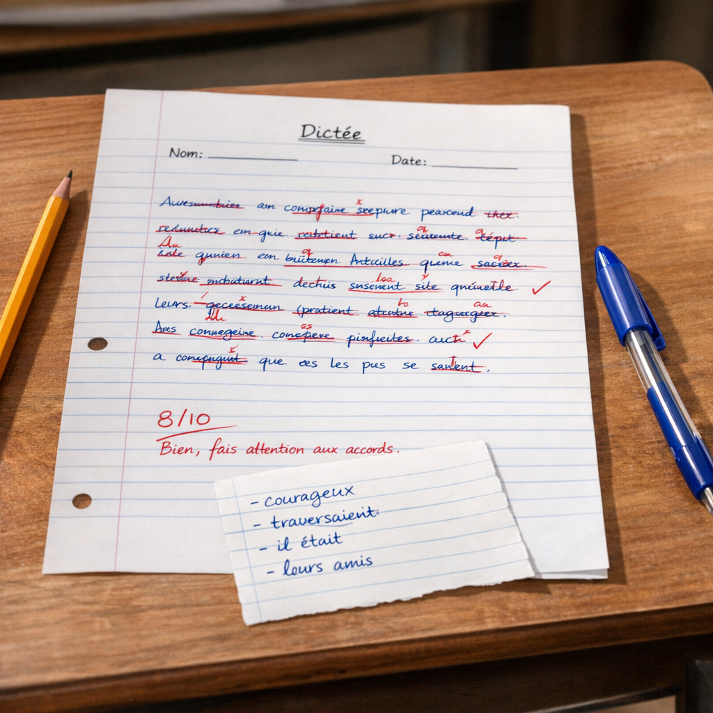 La dictée niveau Brevet en 3e : cours, méthode et correction
