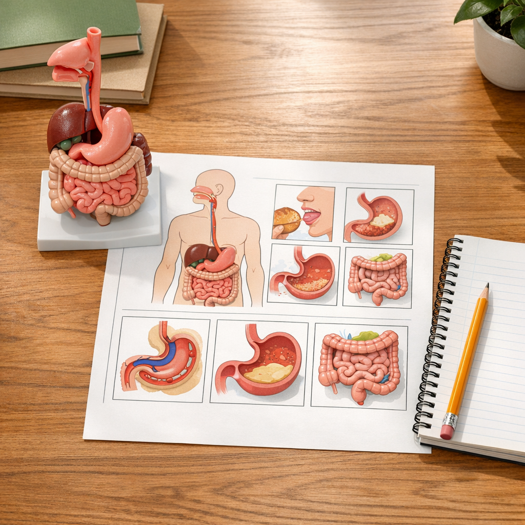 Comment réussir ton évaluation sur la digestion en 5e ?