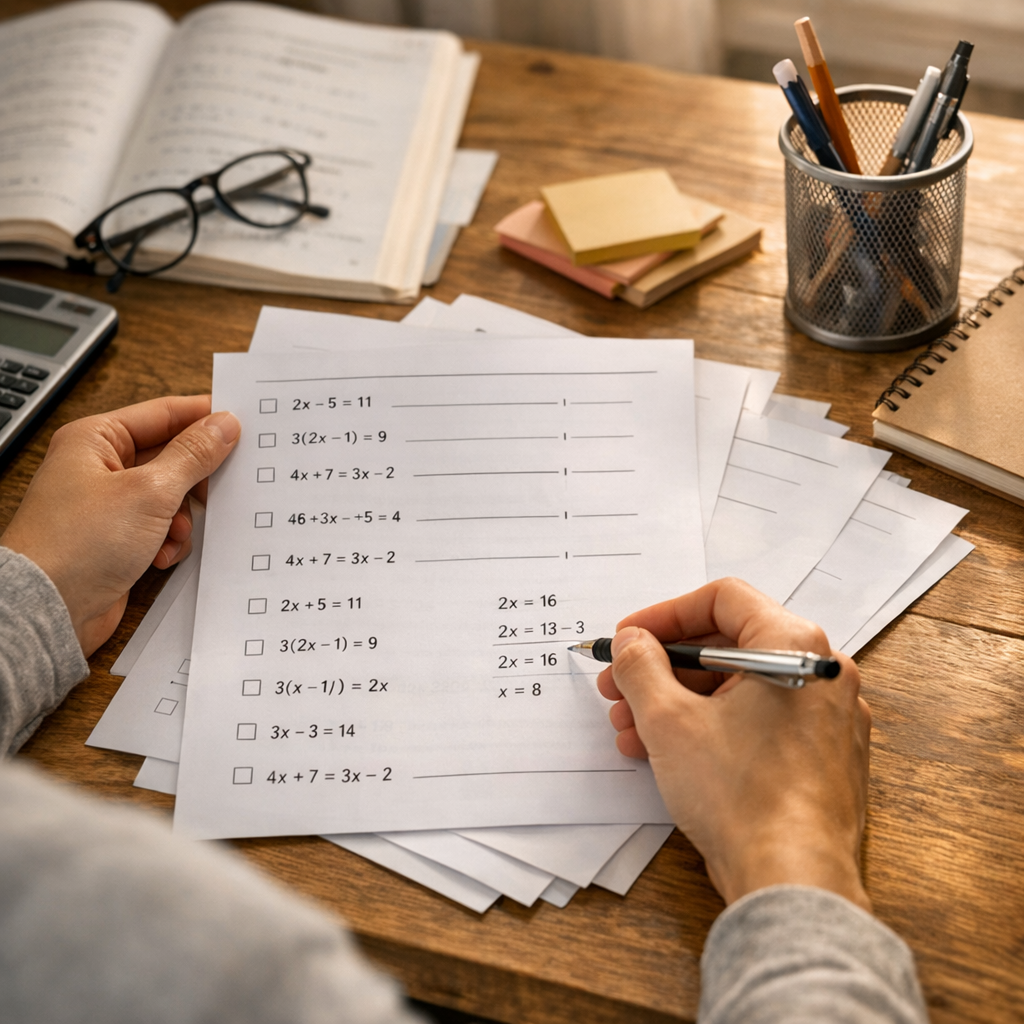 Exercices progressifs d'évaluation à imprimer