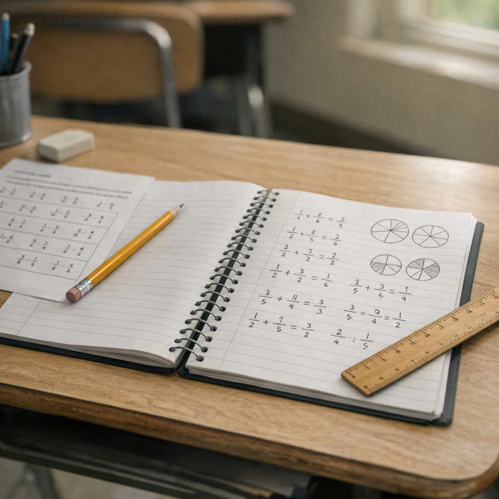 Réussis ton évaluation de fractions en 5e avec correction