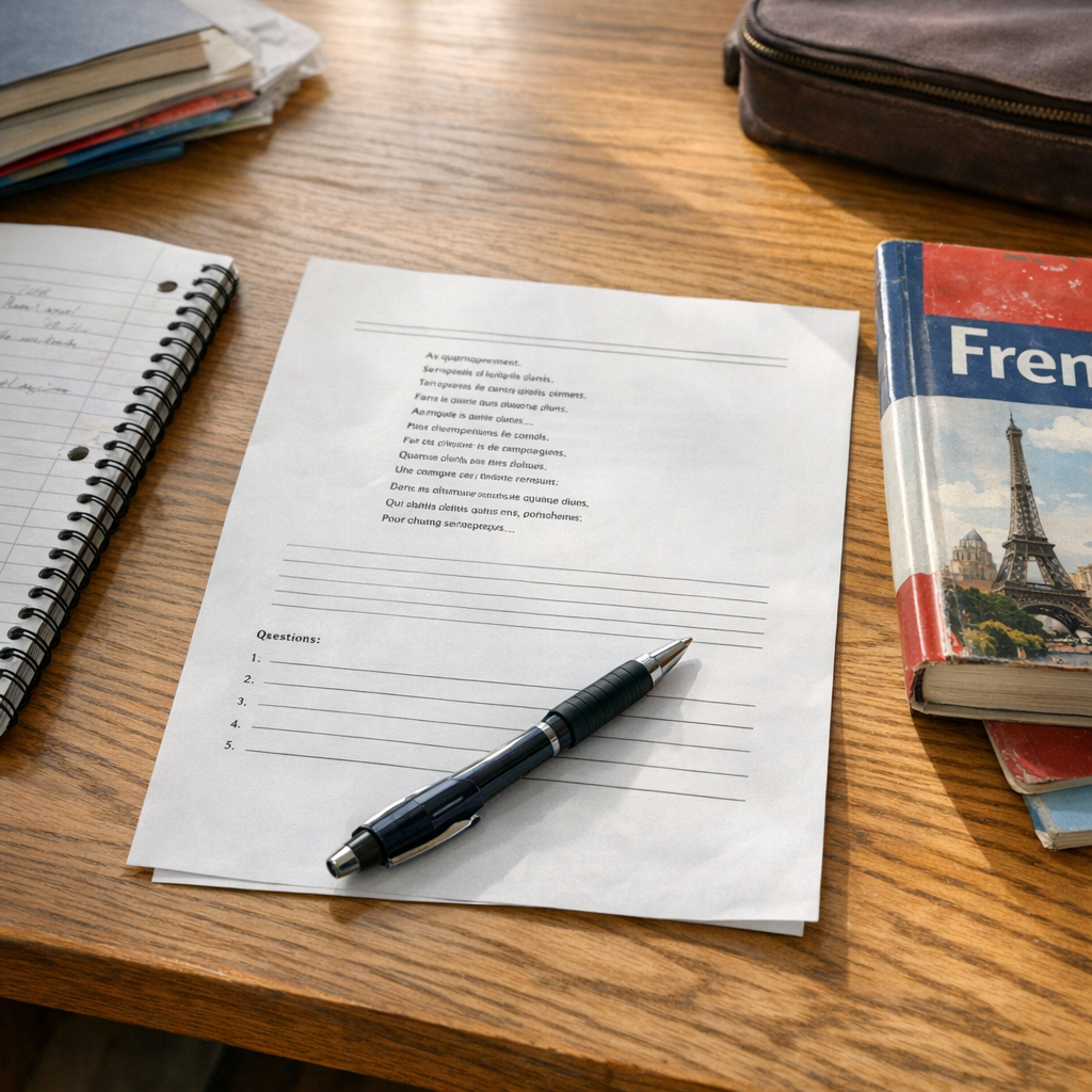Réussir son évaluation de poésie en 6ème avec correction PDF