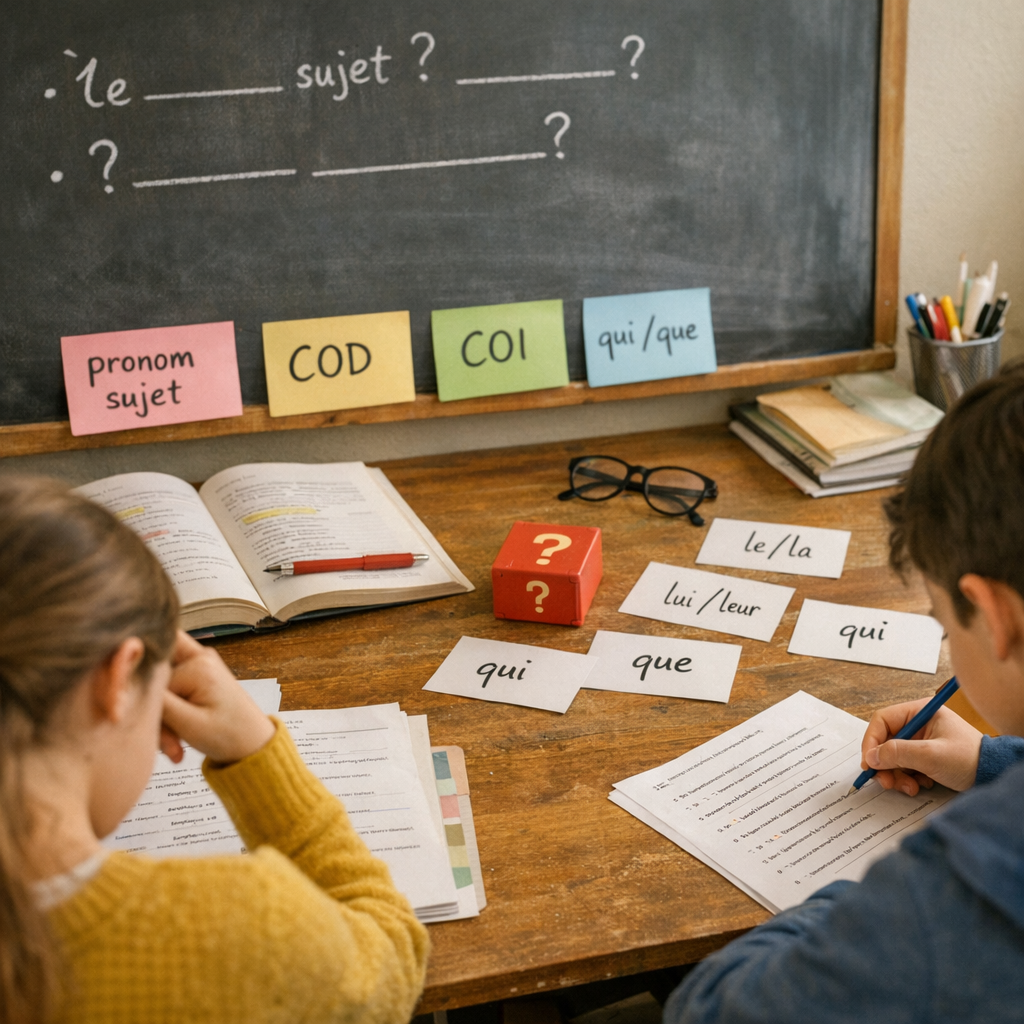 Pronom sujet, COD, COI et pronoms relatifs qui/que&nbsp;: éviter les pièges