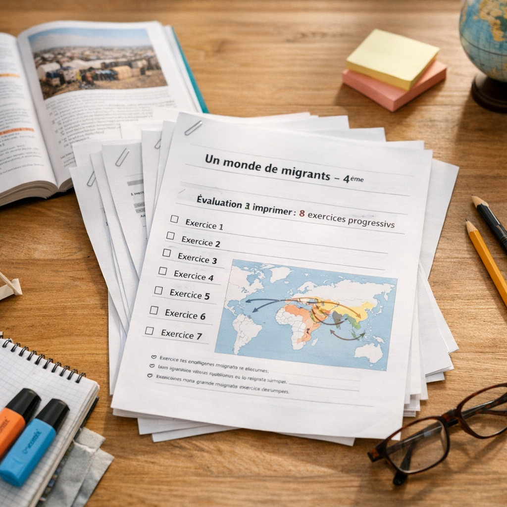 Évaluation à imprimer&nbsp;: 8 exercices progressifs