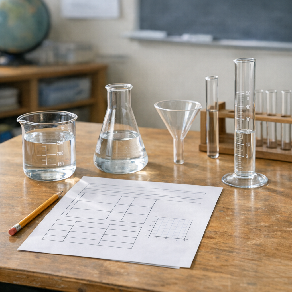 Réussir l’évaluation de la verrerie en chimie en 6e