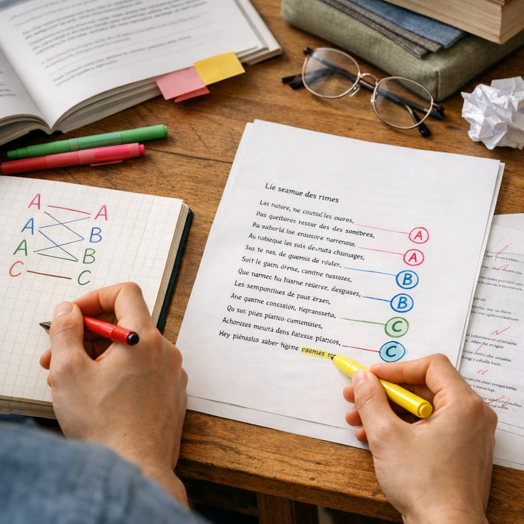 Repère les rimes et le schéma&nbsp;: la méthode qui fait gagner les points faciles