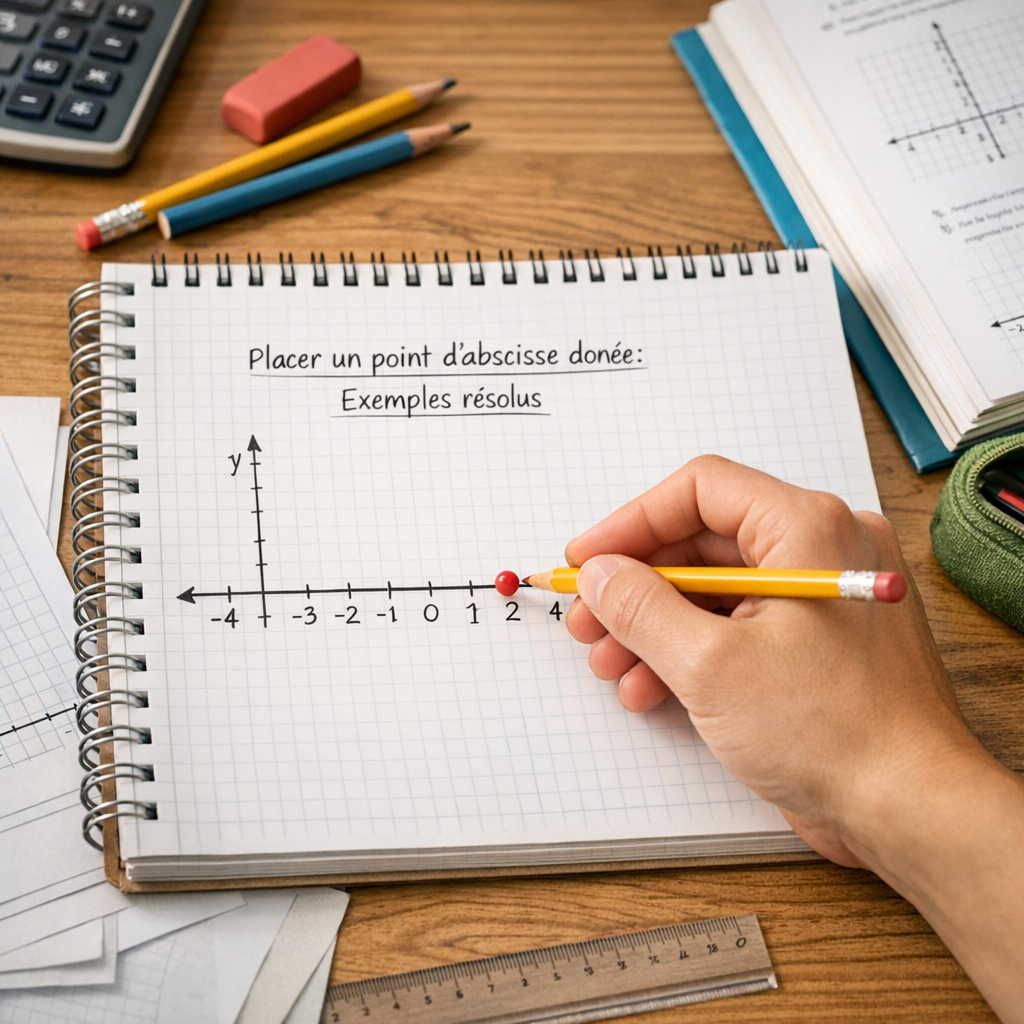 Placer un point d'abscisse donnée&nbsp;&nbsp;: exemples résolus