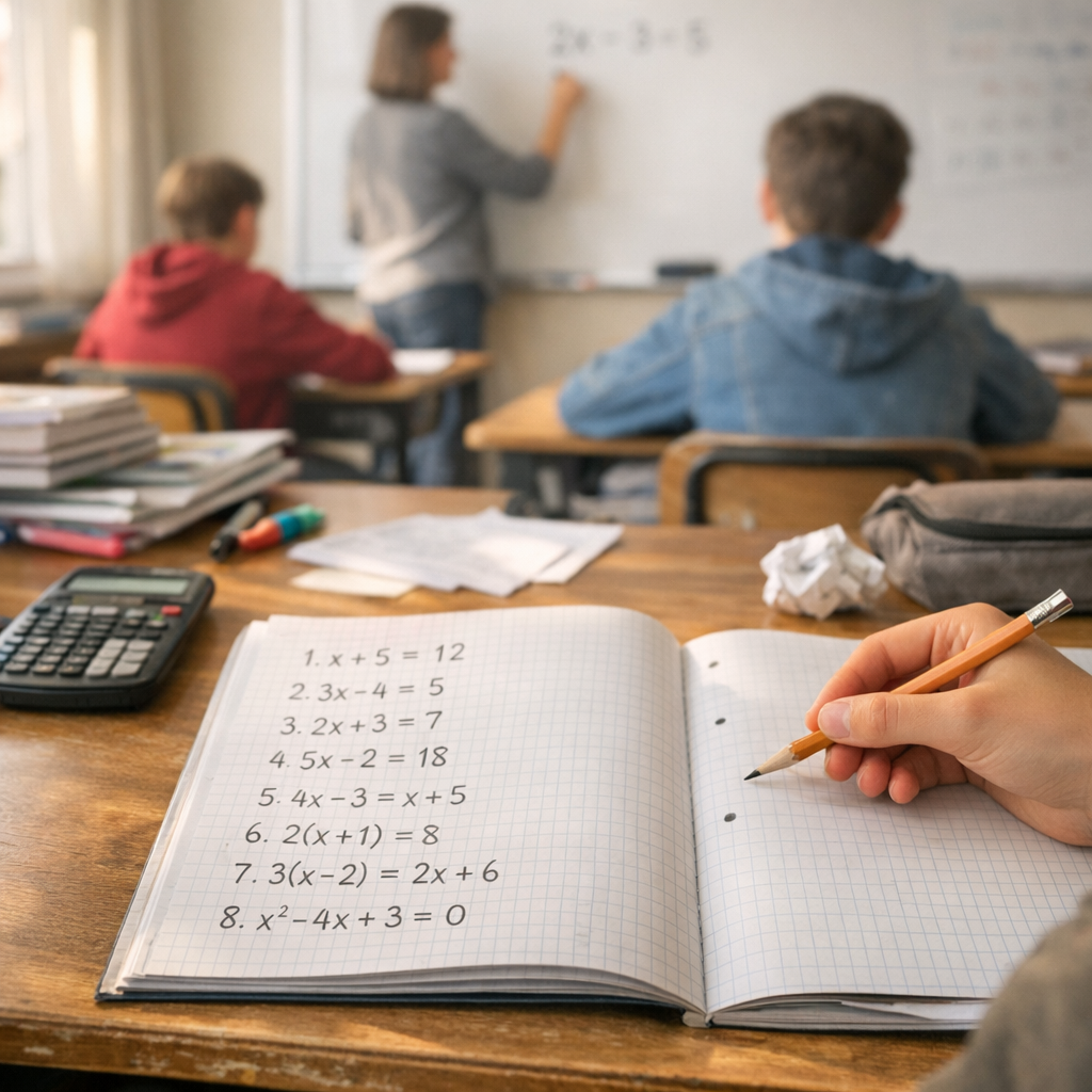 Exercice equation 3eme&nbsp;&nbsp;: 8 entraînements progressifs