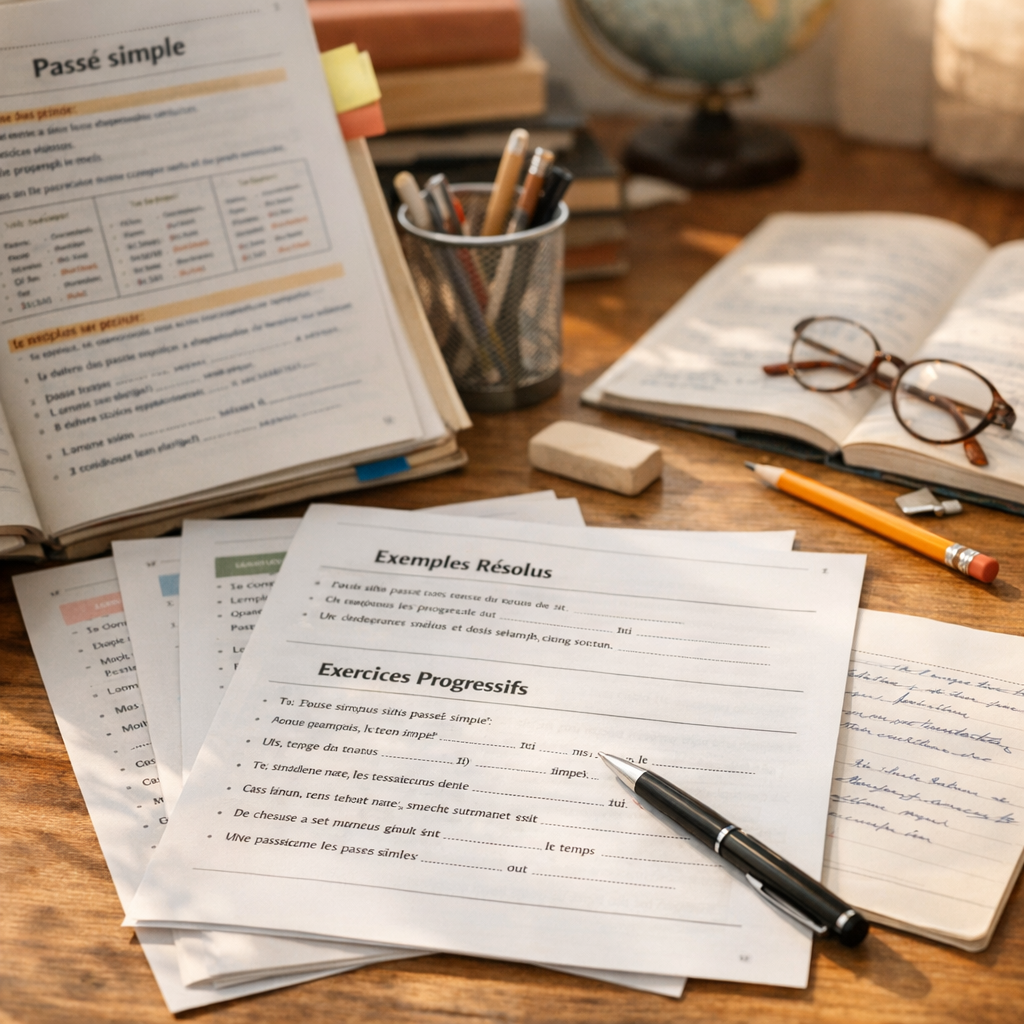 Exemples résolus et exercices progressifs à imprimer