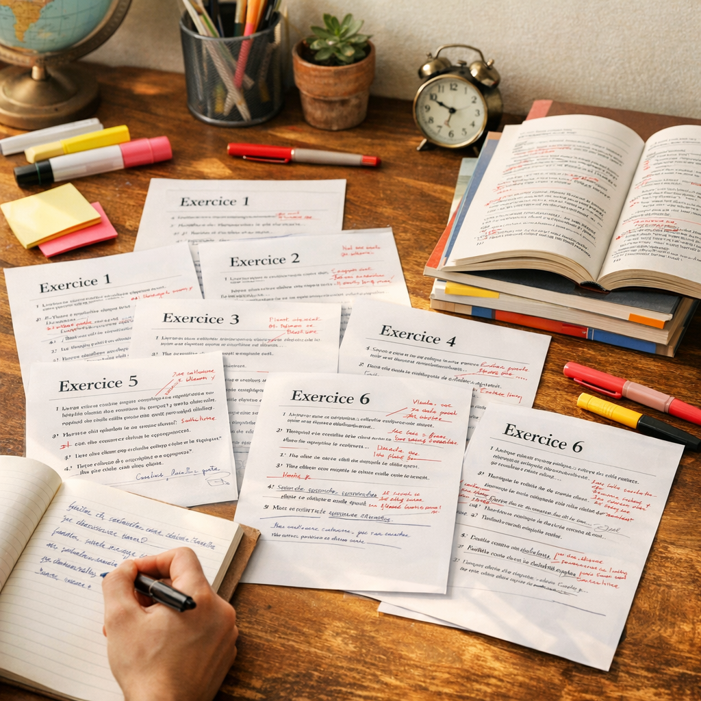 Version annales commentées&nbsp;&nbsp;: 6 exercices classés par compétence