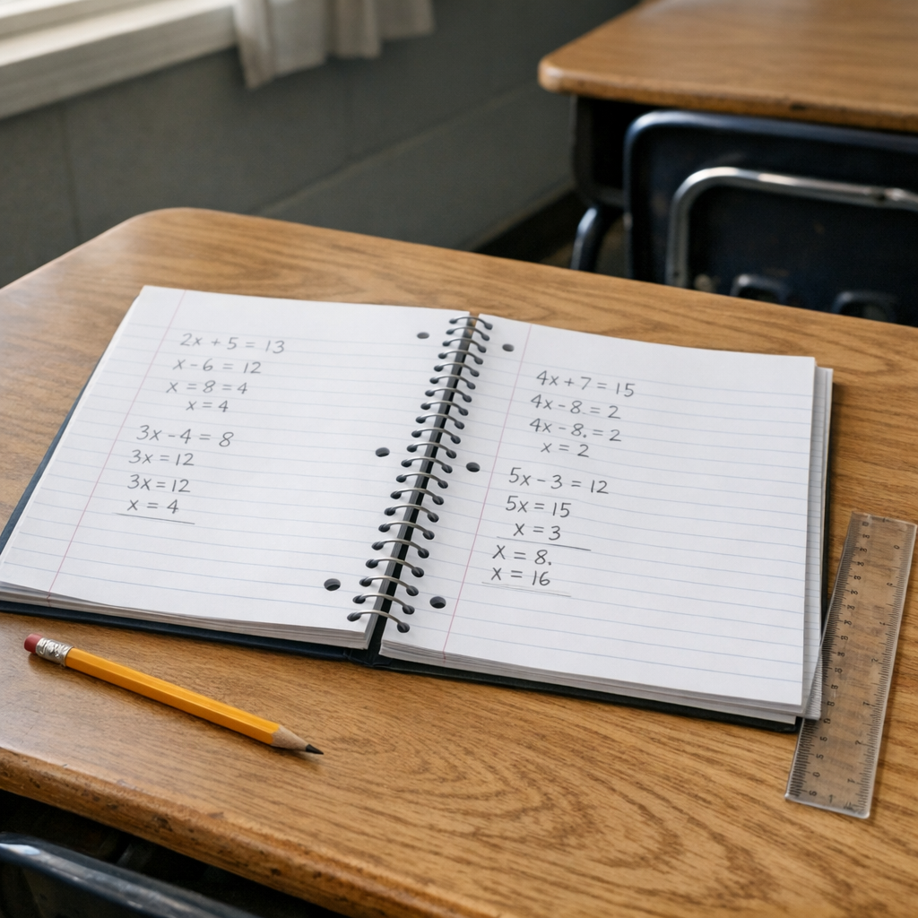 Les exercices d’équations en 4e deviennent plus simples