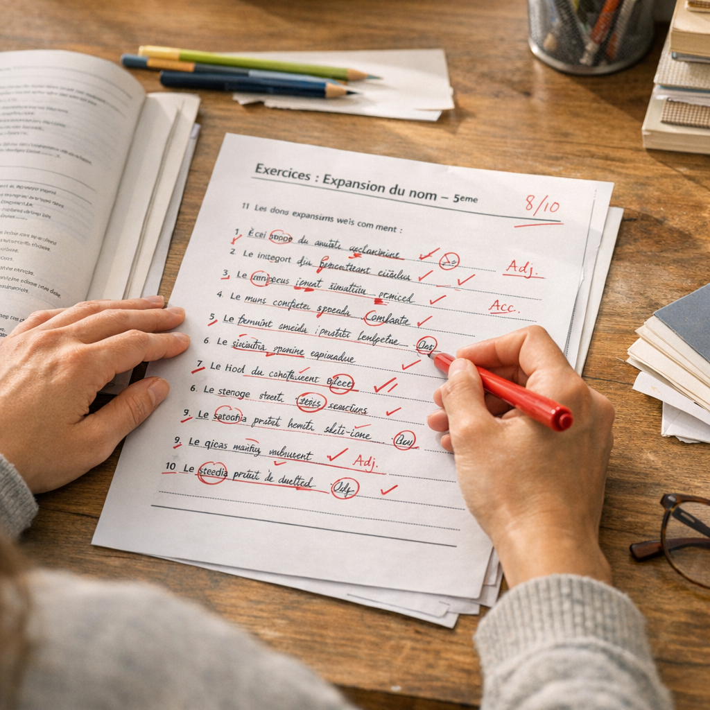 Vérifier les réponses : page correction