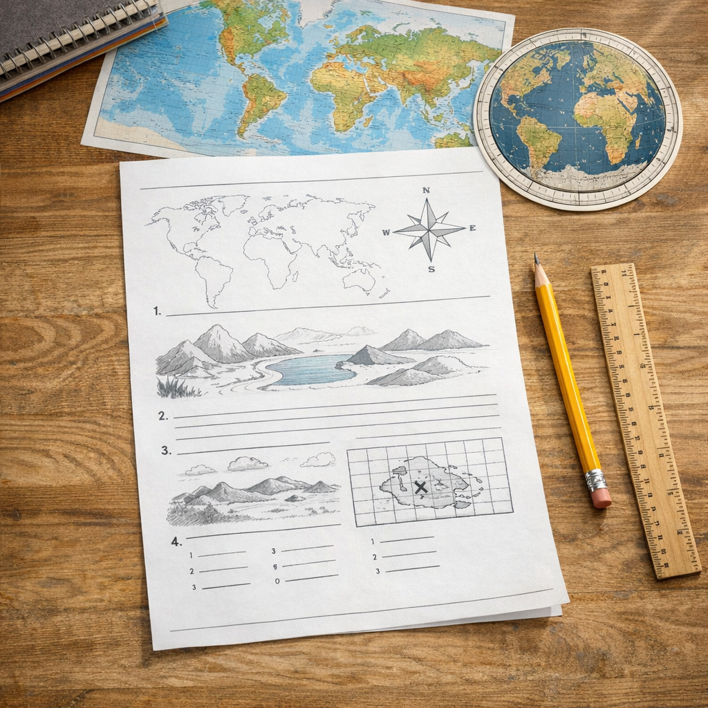 Comment réussir des exercices de Géographie en 6e à imprimer