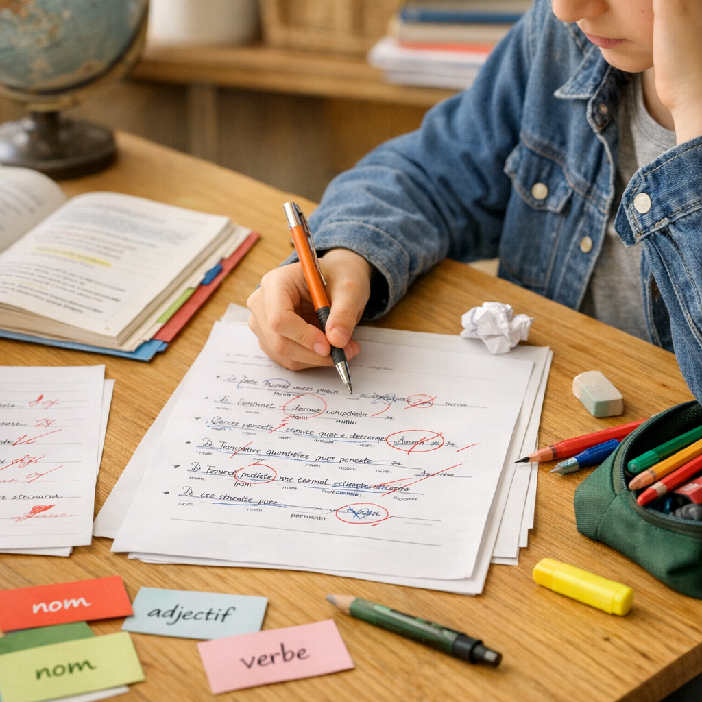Les erreurs typiques des élèves de 6e en analyse grammaticale