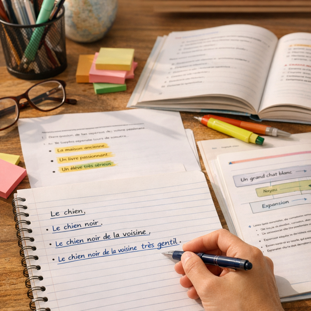 Comment trouver une expansion du nom dans une phrase ?