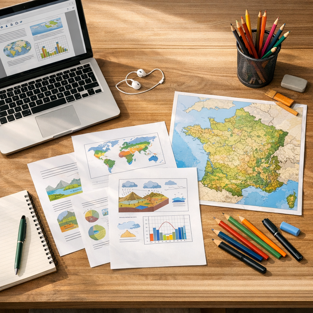 La fiche de révision brevet géographie pdf fait gagner du temps en 3e