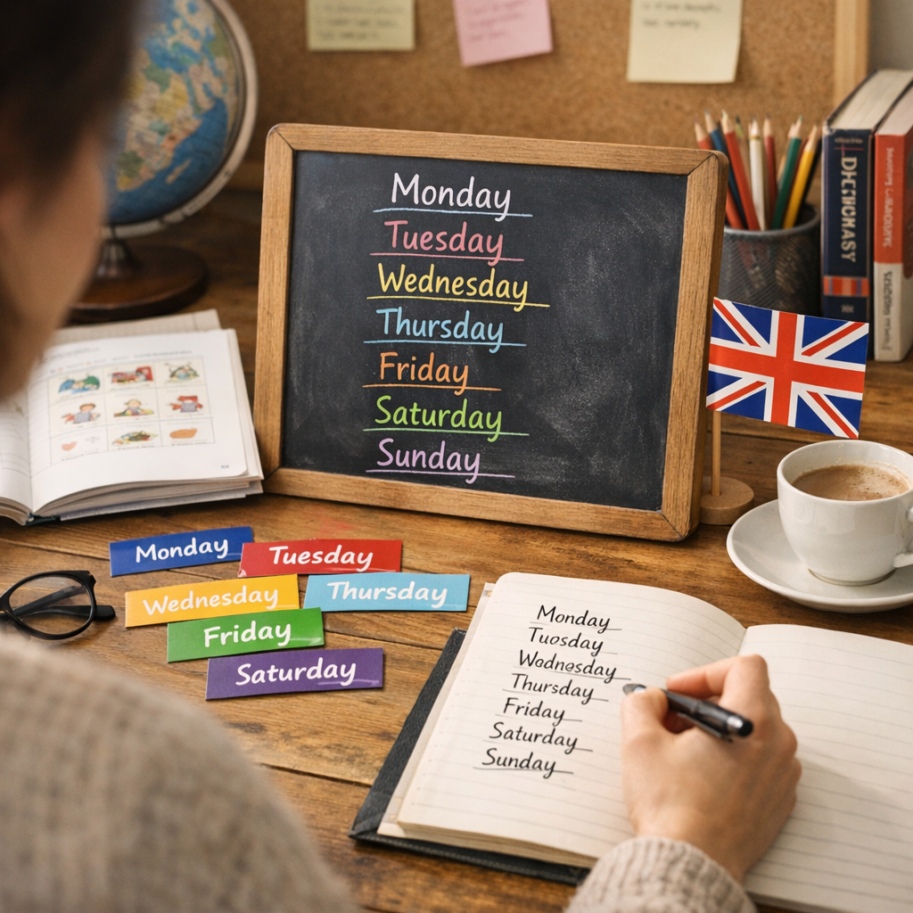 Comment utiliser les jours de la semaine en anglais