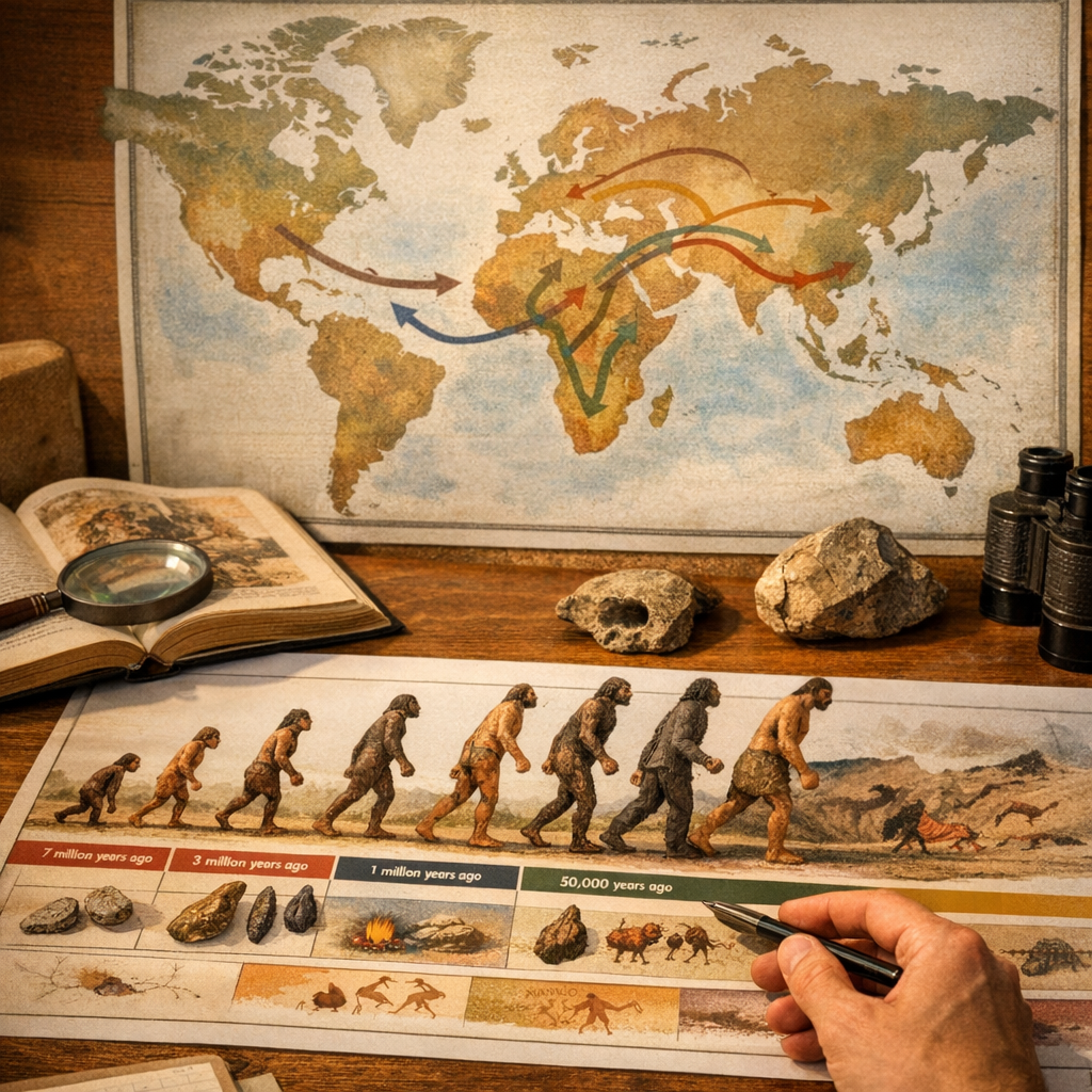 Frise chronologique commentée et carte des migrations&nbsp;&nbsp;: l’angle qui manque aux concurrents