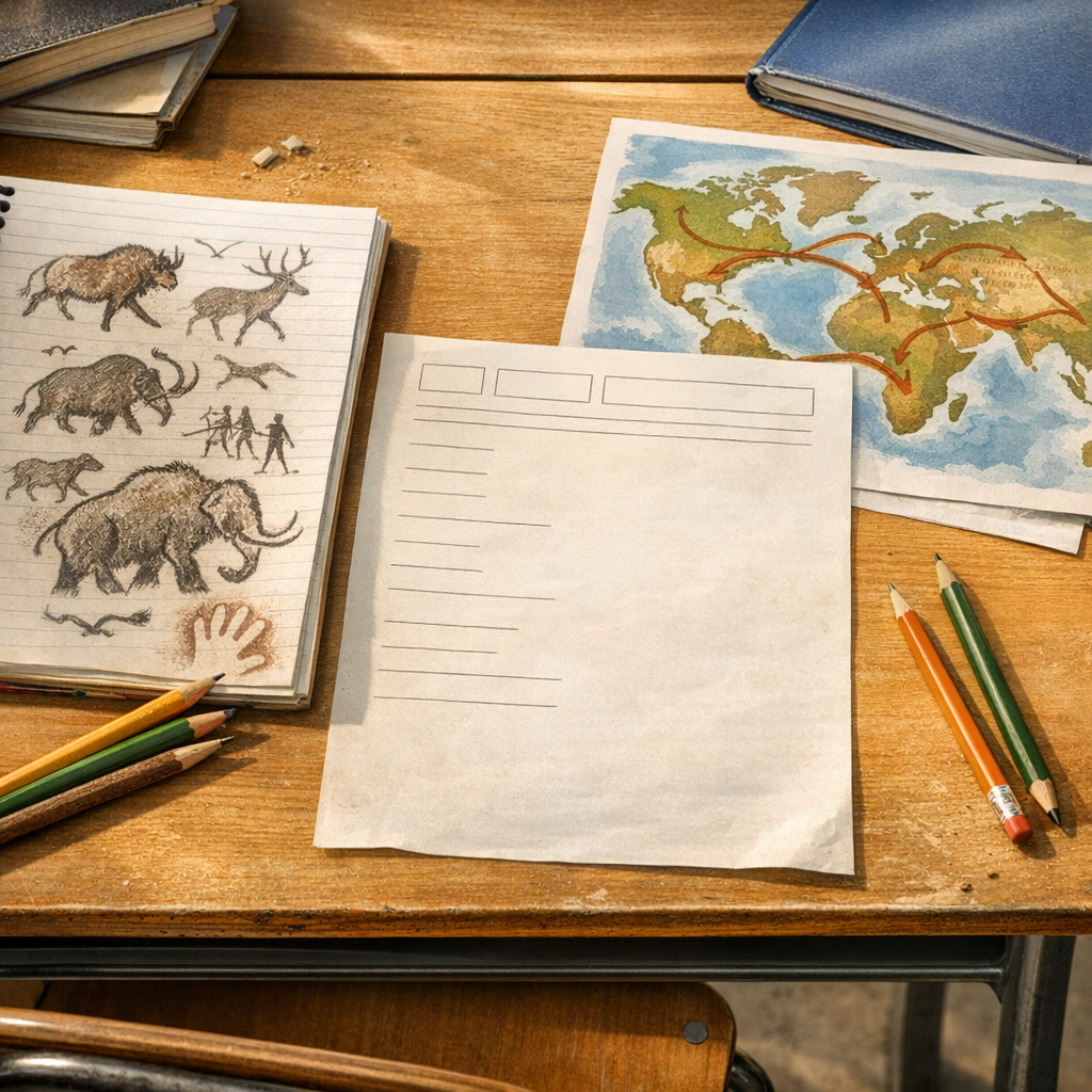 Comment réviser les débuts de l’humanité en 6e avec un PDF corrigé ?