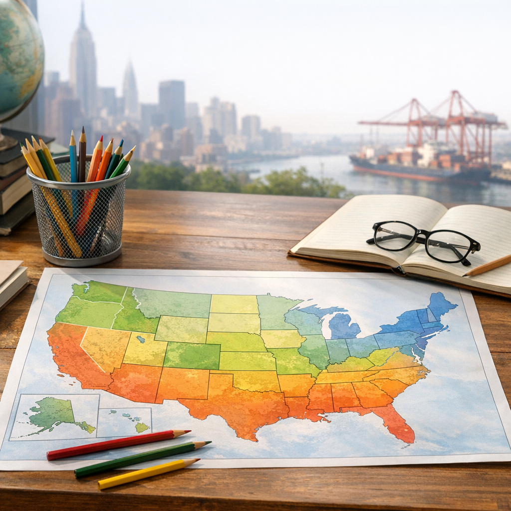 Réussis ton contrôle de 4e sur les États-Unis dans la mondialisation