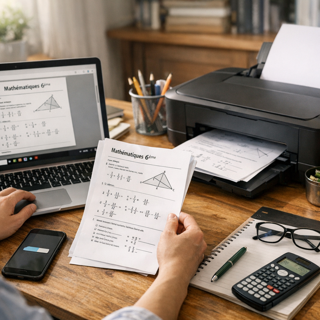 Télécharger et imprimer un math 6eme pdf fiable en 5 étapes