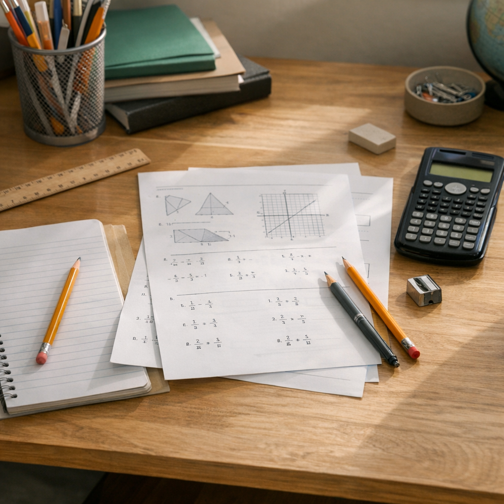 Les maths de 6e en PDF aident à réviser sans se disperser