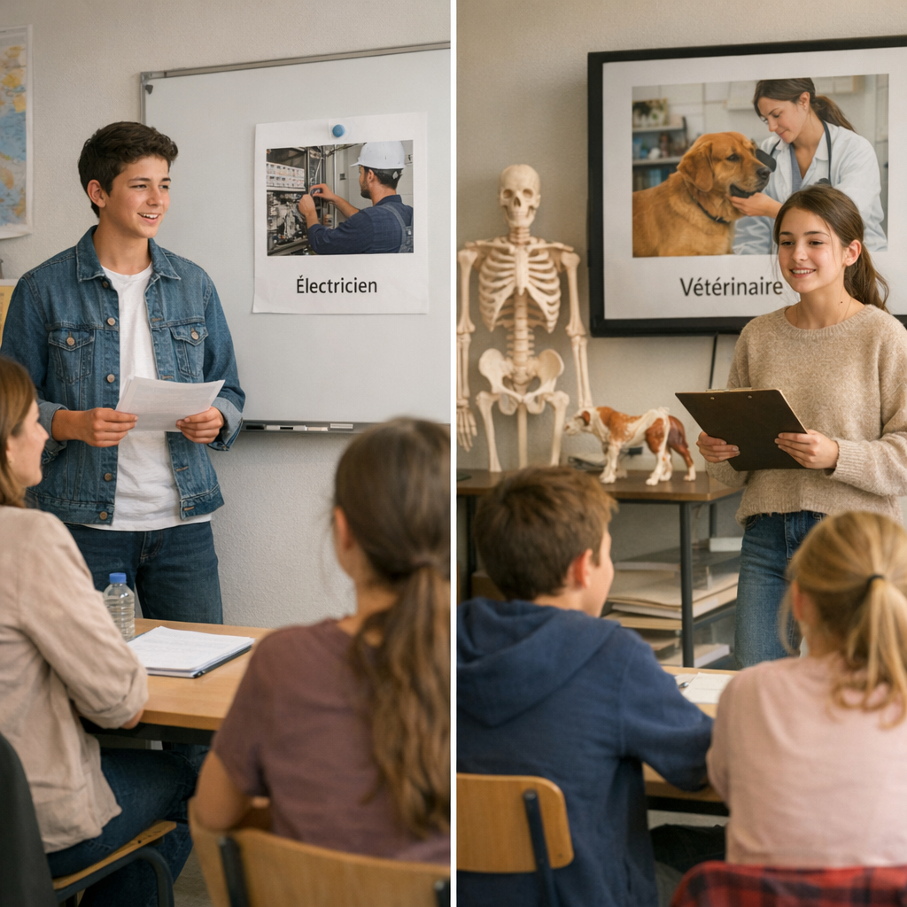 Deux exemples simples d'oral brevet parcours avenir