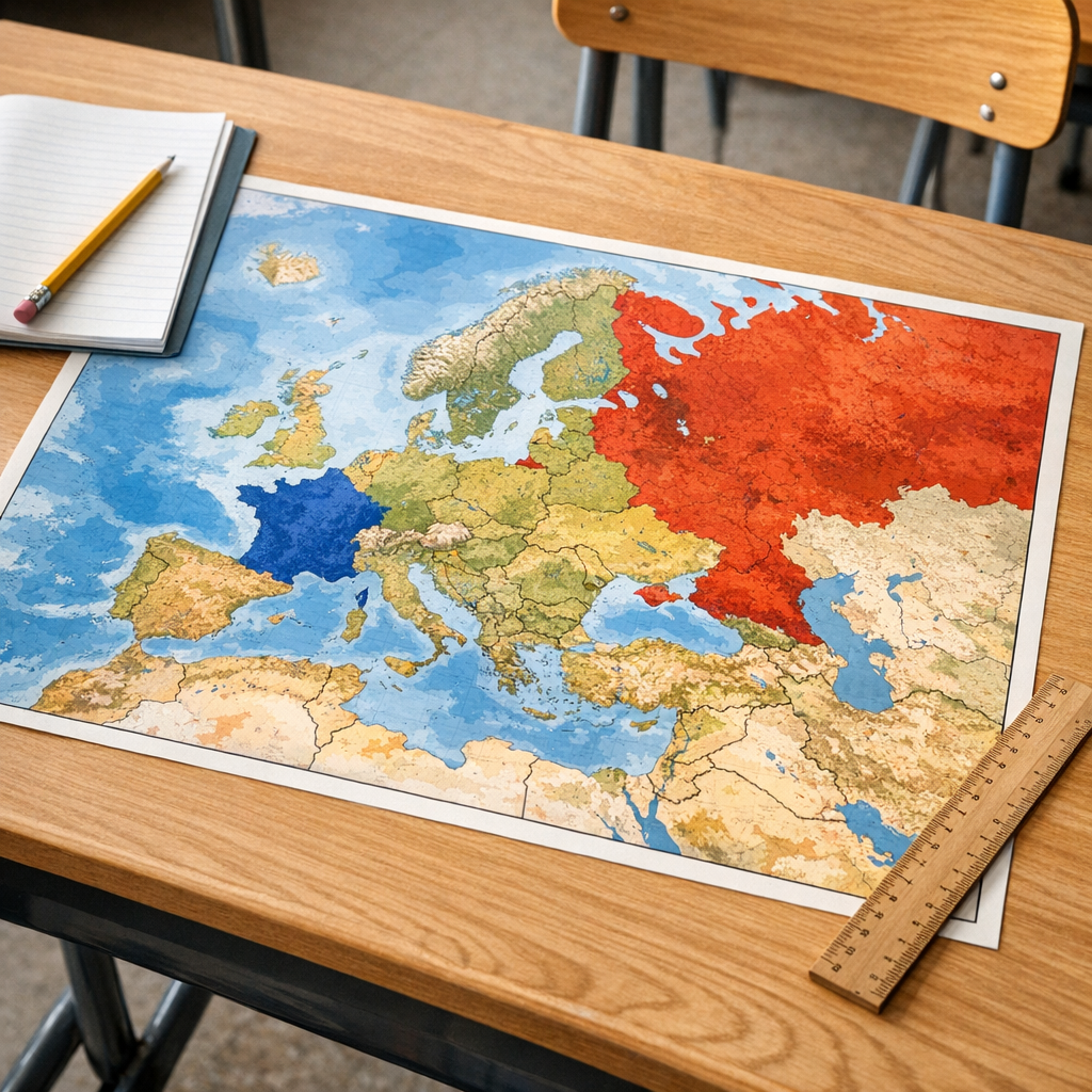 Quel est le plus grand pays d’Europe en classe de 3e ?