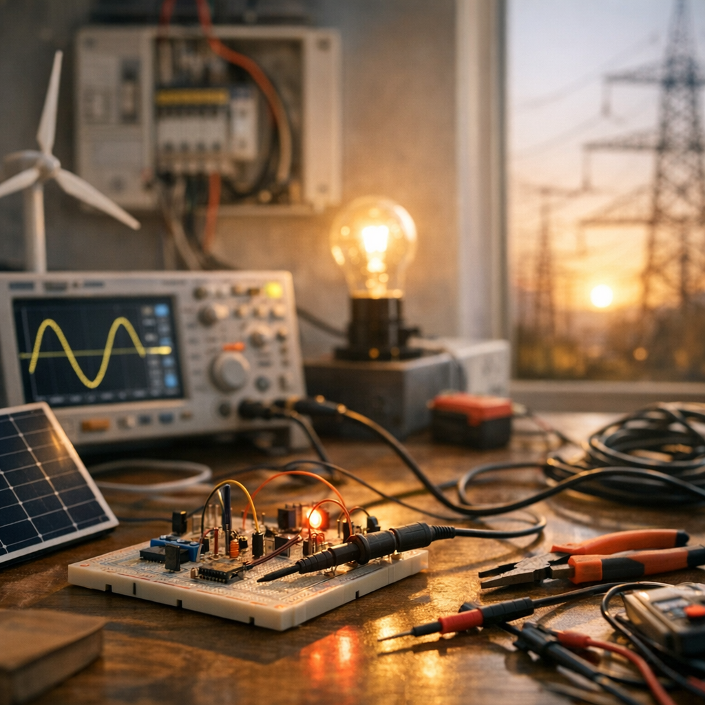 L’énergie, les circuits électriques et les signaux dans la vraie vie
