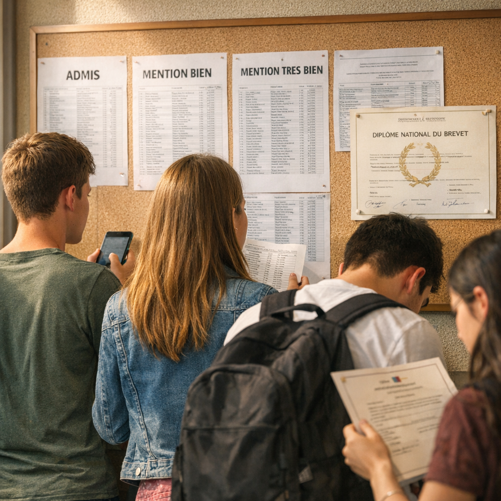 Comprendre les résultats : admis, mentions et diplôme national du brevet