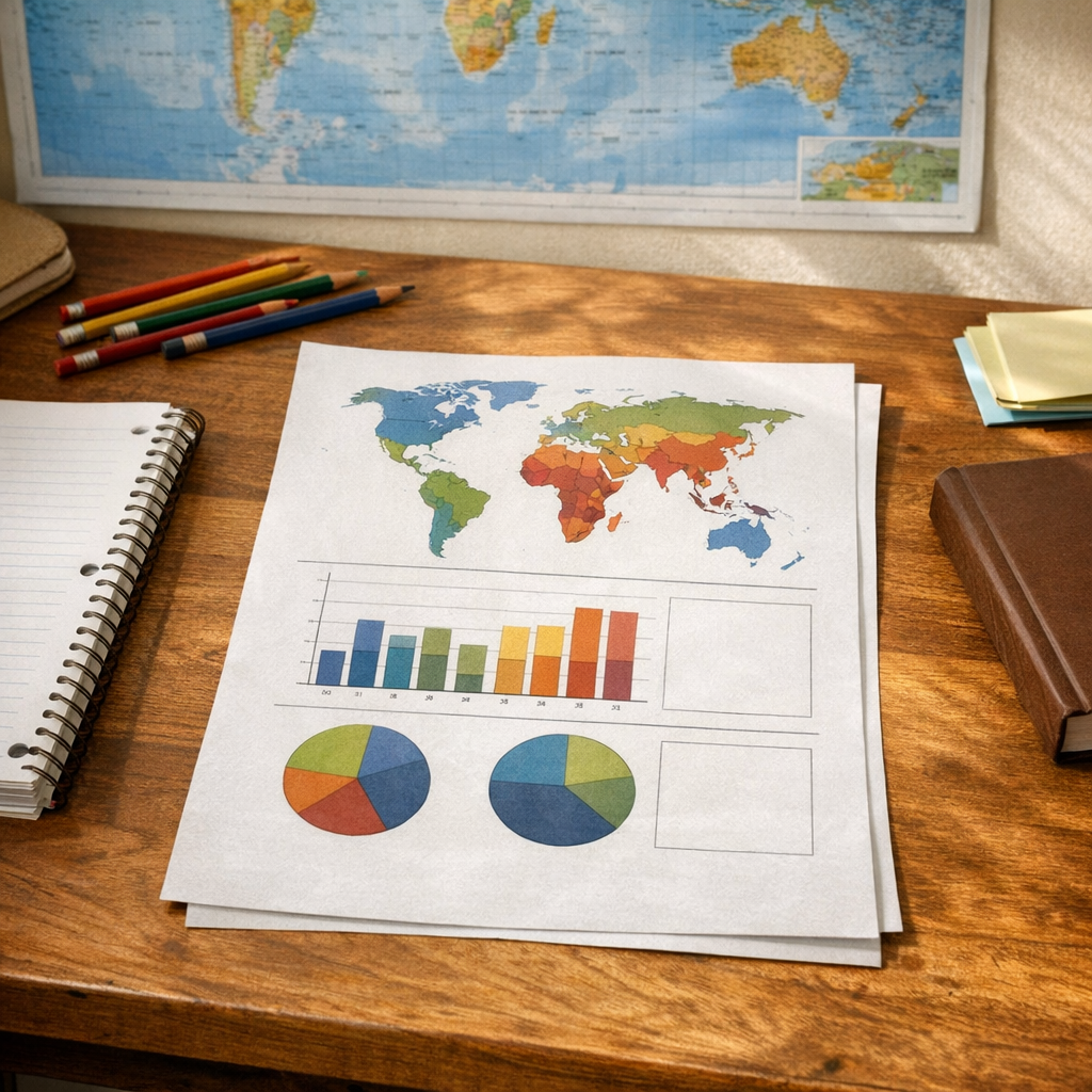 Réussir l’évaluation : Richesse et pauvreté dans le monde en 5e