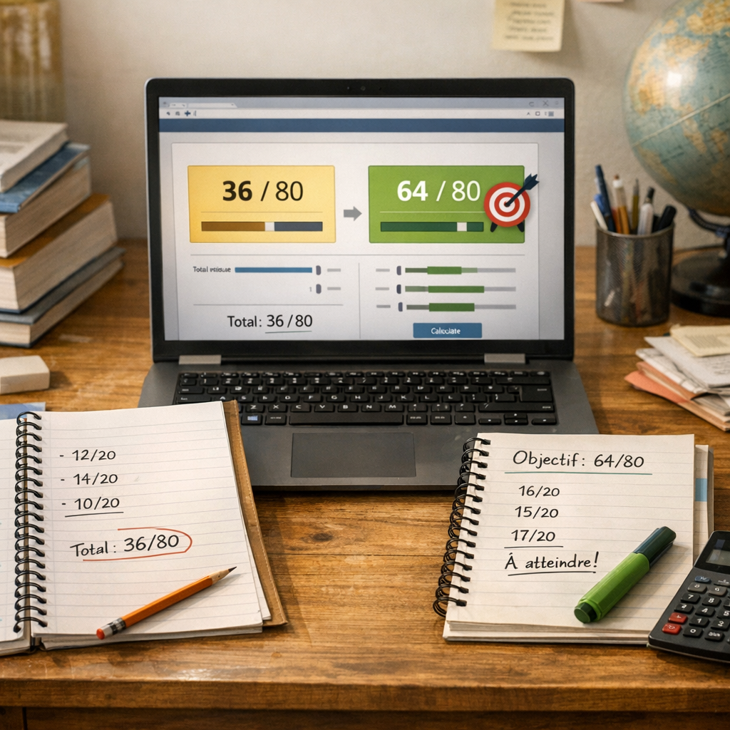 Exemples résolus : passe d’un total provisoire à un objectif clair