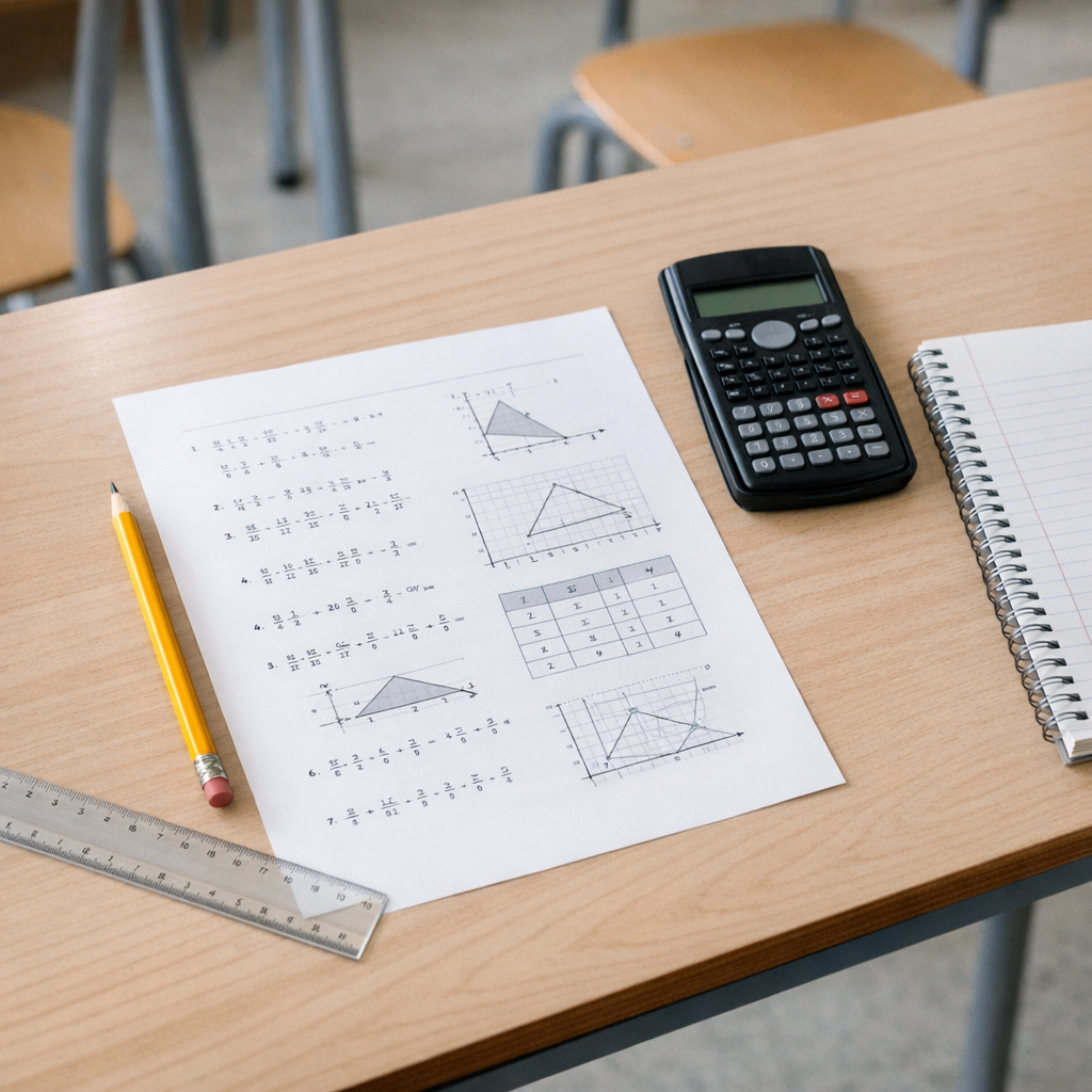 Le Sujet Bac maths 2024 aide aussi à réviser au collège