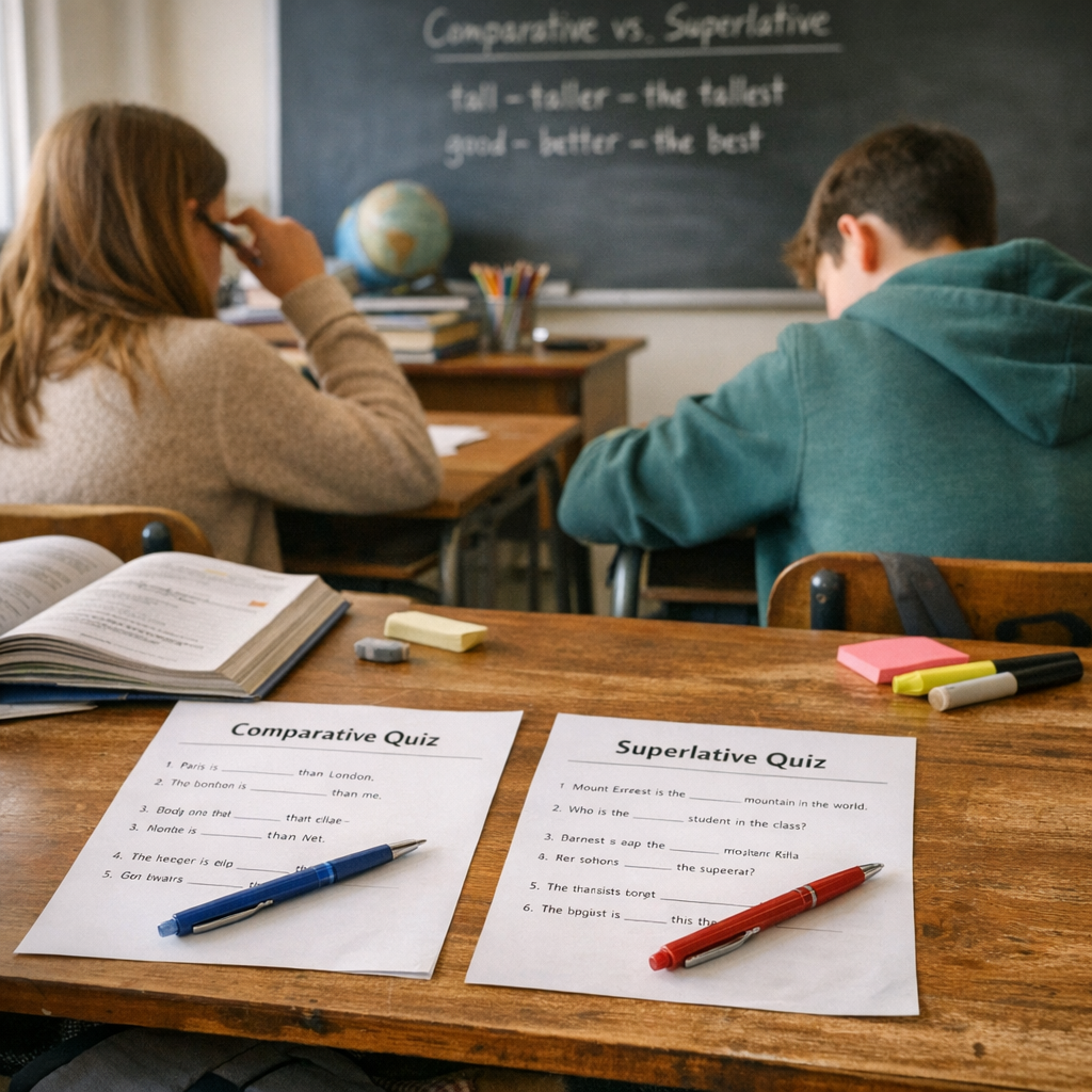Les erreurs fréquentes des collégiens&nbsp;: mini-test comparatif vs superlatif